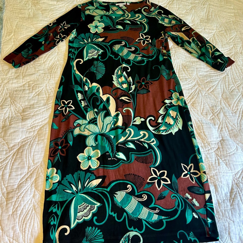 Chico's Green, Black , Beige And Brown Patterned … - image 4